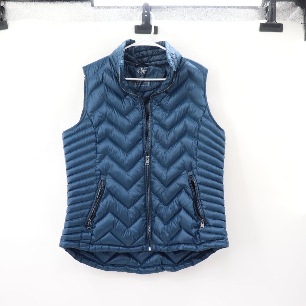 Calvin Klein Size XXL Blue Puffer Down Vest - Picture 4 of 7